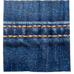 Stitched denim: closeup jeans texture.