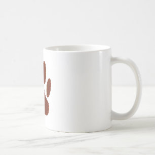 Stitched Felt Dog Paw Print Coffee Mug