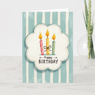 Stitched Frame Birthday Card