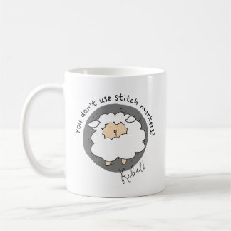 Stitchin' Rebel Funny Knit - Crochet - Maker Coffee Mug