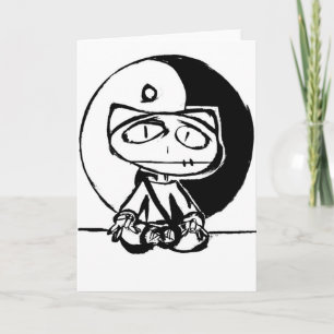 "Stitchlip Meditating w' Yin Yang"  By Levi G. Card