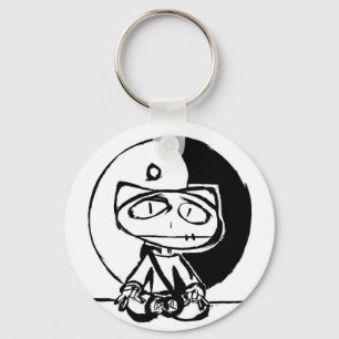 "Stitchlip Meditating w' Yin Yang"  By Levi G. Keychain