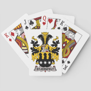 Stjernfelt Family Crest Playing Cards