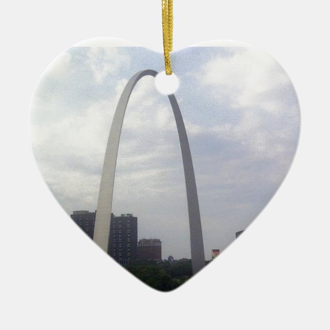 STL ARCH CERAMIC ORNAMENT (Front)