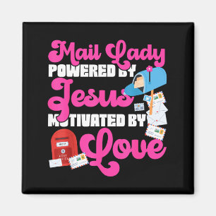 Stman Mailman Jesus Faith Christian Mail Lady Were Magnet