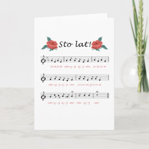 "Sto lat !" carte