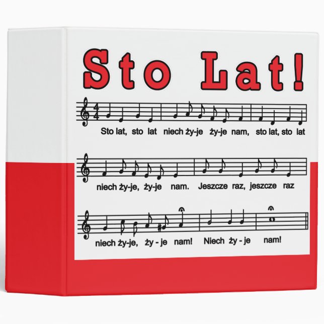 Sto Lat! Song Binder (Front/Spine)