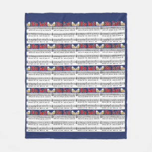 Sto Lat! Song With Beer Mugs Fleece Blanket