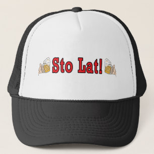 Sto Lat! With Beer Mugs Trucker Hat