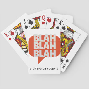 Stoa Blah, Blah, Blah Playing Cards