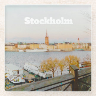 Stocholm, Sweden souvenir Glass Coaster