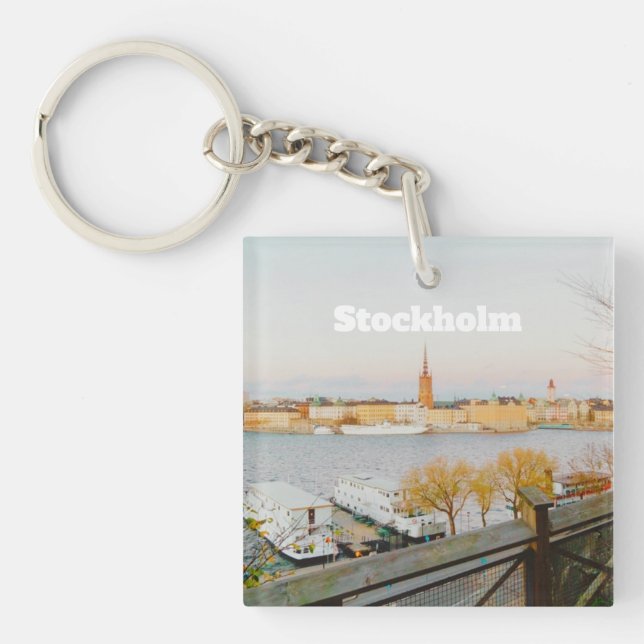 Stocholm, Sweden souvenir Keychain (Front)