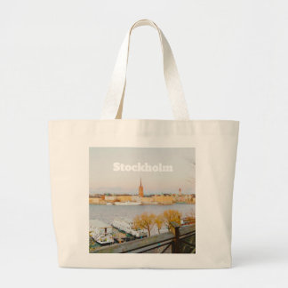 Stocholm, Sweden souvenir Large Tote Bag