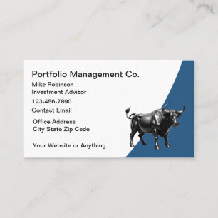 Stock Broker Investment Advisor Business Cards