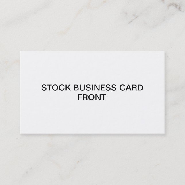 Stock Business Card (Front)