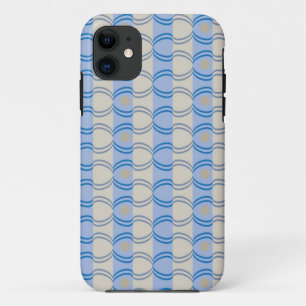 Stock Candystripe Blue Tan iPhone 11 Case