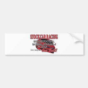 Stock Car Racing Bumper Sticker
