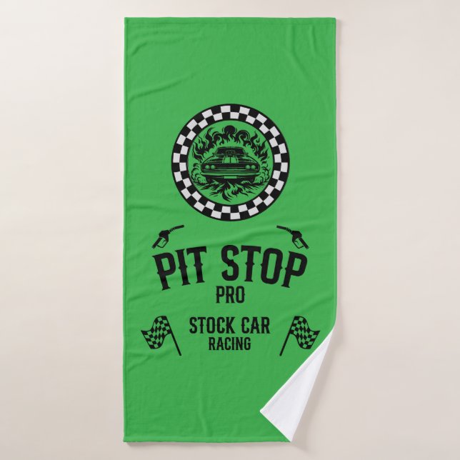 Stock Car Racing Gift Bath Towel (Bath Towel)