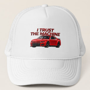 Stock Car Trucker Hat   I Trust the Machine