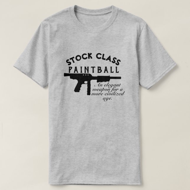 STOCK CLASS PAINTBALL T-Shirt (Design Front)
