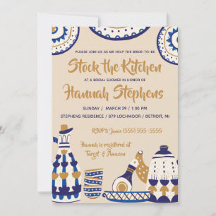 Stock de la cuisine nuptiale douche Invitation