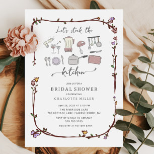 Stock de la cuisine nuptiale douche Invitation