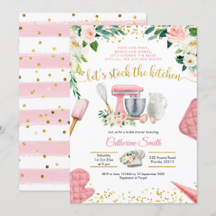 Stock de la cuisine nuptiale douche Invitation