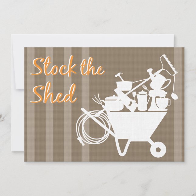 Stock de l'ombre| Invitation Wedding shower (Devant)