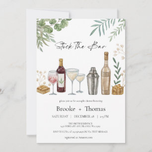 Stock du Bar Couple's Shower Invitation