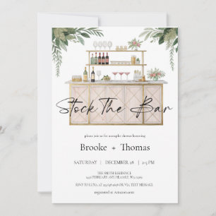 Stock du Bar Couple's Shower Invitation