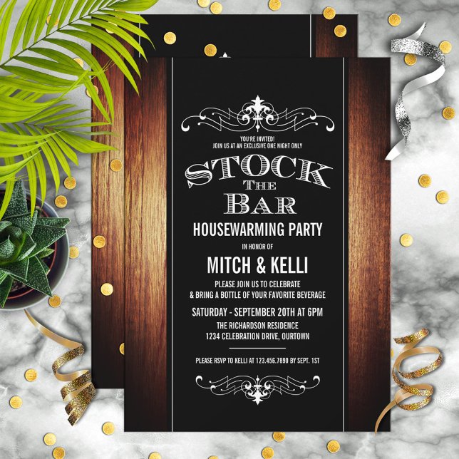 Stock du Bar HouseFête Invitations (Créateur téléchargé)