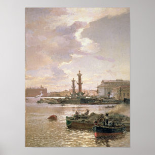 Stock Exchange in St. Petersburg, 1891 Poster