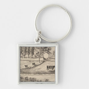 Stock farm in Orwell Vermont Keychain