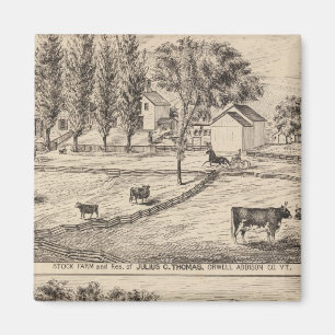 Stock farm in Orwell Vermont Magnet
