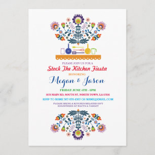 Stock La Cuisine Fiesta Couple's Party Invitation