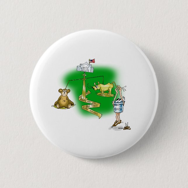 Stock Market 2 Inch Round Button (Front)