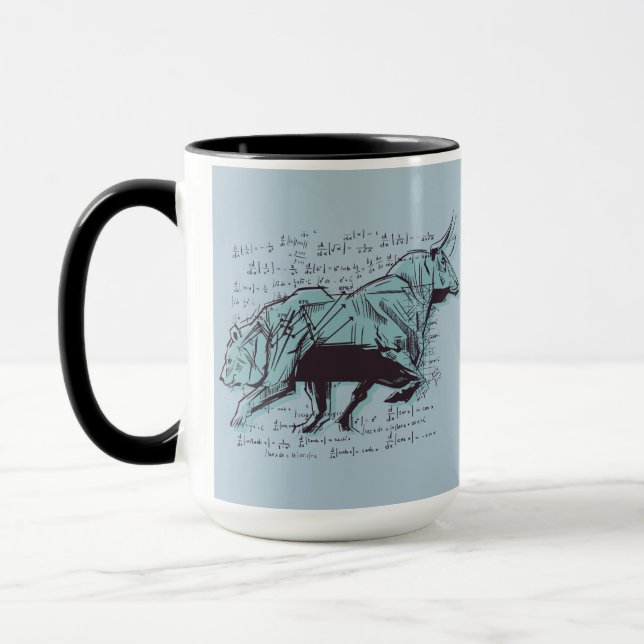 Stock Market Analysis Finance Mug (Left)