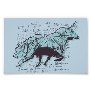 Stock Market Analysis Finance Photo Print