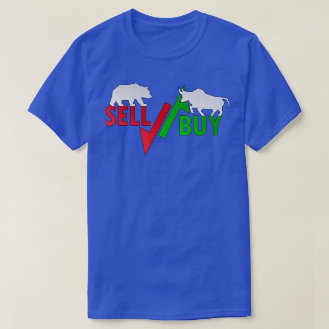 Stock Market Bull VS Bear T-Shirt (Design Front)