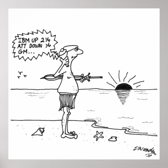 Stock Market Cartoon 4013 Poster (Front)