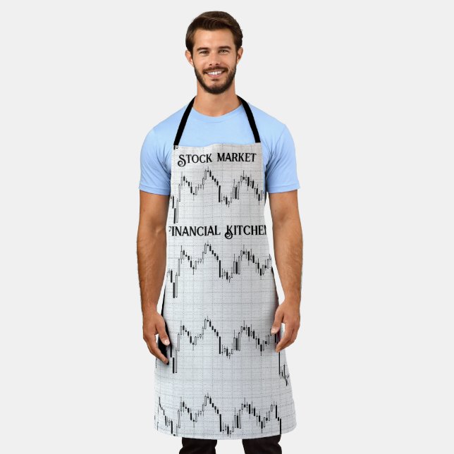  Stock Market Financial Kitchen Personalized Apron (Worn)