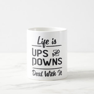 Stock Market Life Is Ups And Downs Trader Trading Coffee Mug