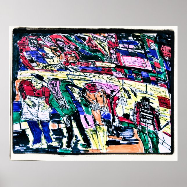 stock market monsters poster (Front)