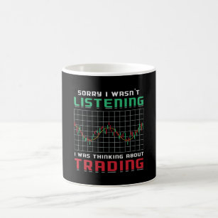 Stock Market Sorry I Wasn't Listening Bear Trader Coffee Mug