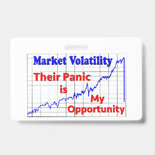 Stock Market Trading Panic Opportunity Badge