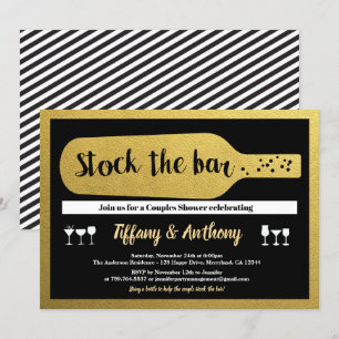 stock noir et or glam invitation au bar