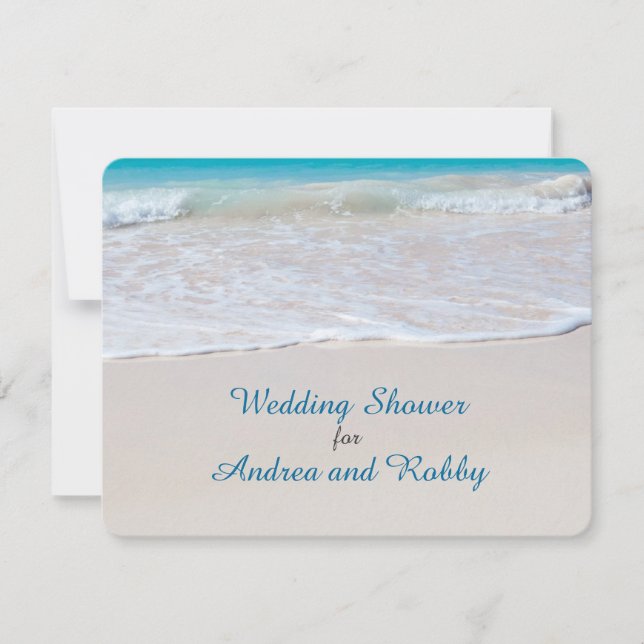 Stock the Bar Beach Wedding Shower Invitation (Front)