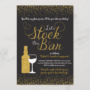 Stock the Bar Invitation   Engagement Party
