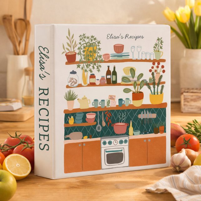 STOCK THE KITCHEN Bridal Shower CUSTOM Cute Binder (STOCK THE KITCHEN Bridal Shower CUSTOM Cute 3 Ring Binder
)