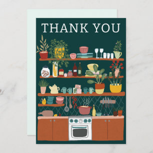 STOCK THE KITCHEN Bridal Shower CUSTOM Cute Thank You Card